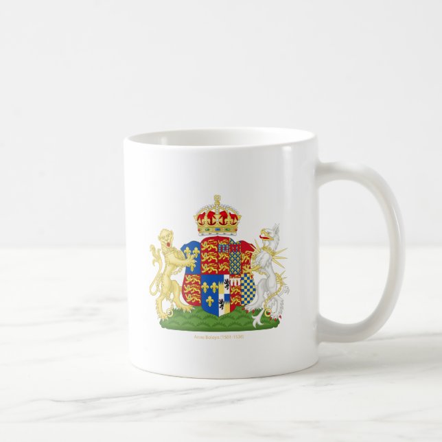 Coat of Arms Anne Boleyn Coffee Mug (Right)