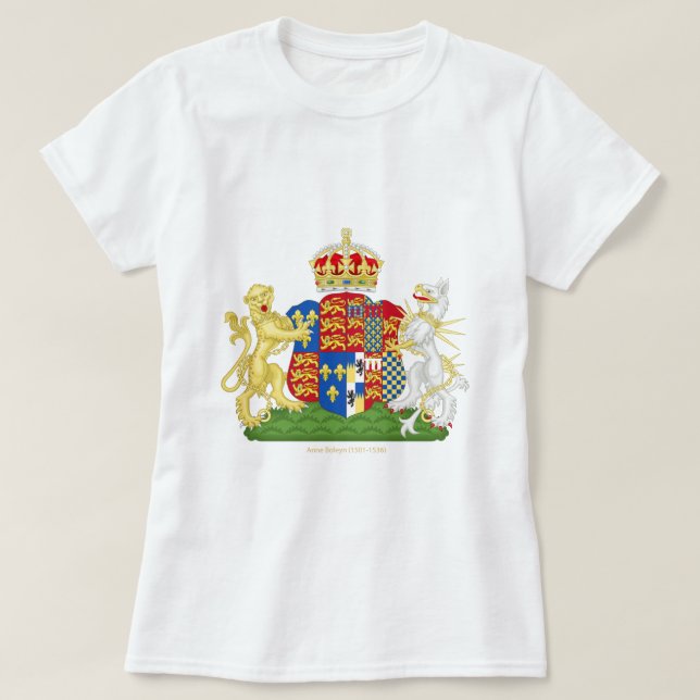 Coat of Arms Anne Boleyn T-Shirt (Design Front)