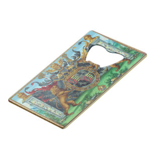 Coat of Arms Bottle Opener Credit Card Bottle Opener
