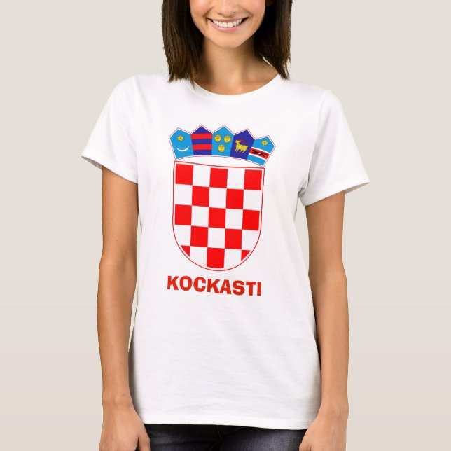 Coat of Arms Croatia Kockasti T-Shirt (Front)
