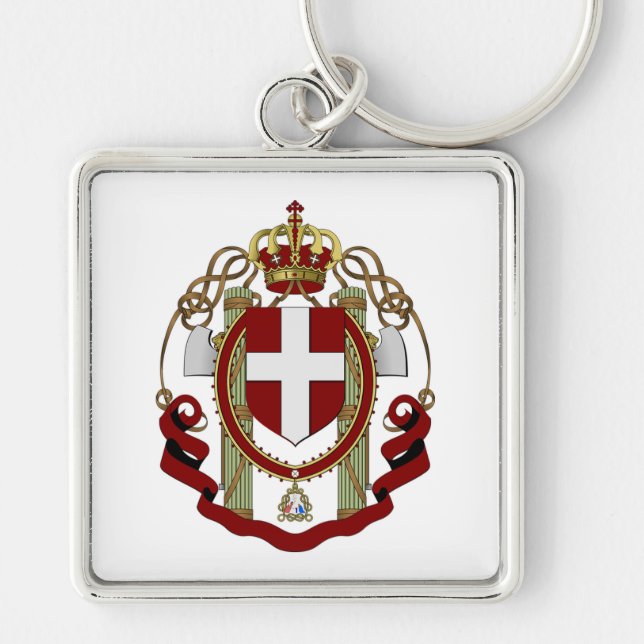 Coat of Arms Crown Keychain (Front)