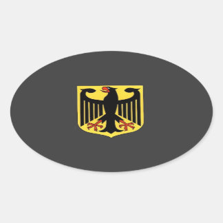 Coat of Arms for Germany Oval Sticker