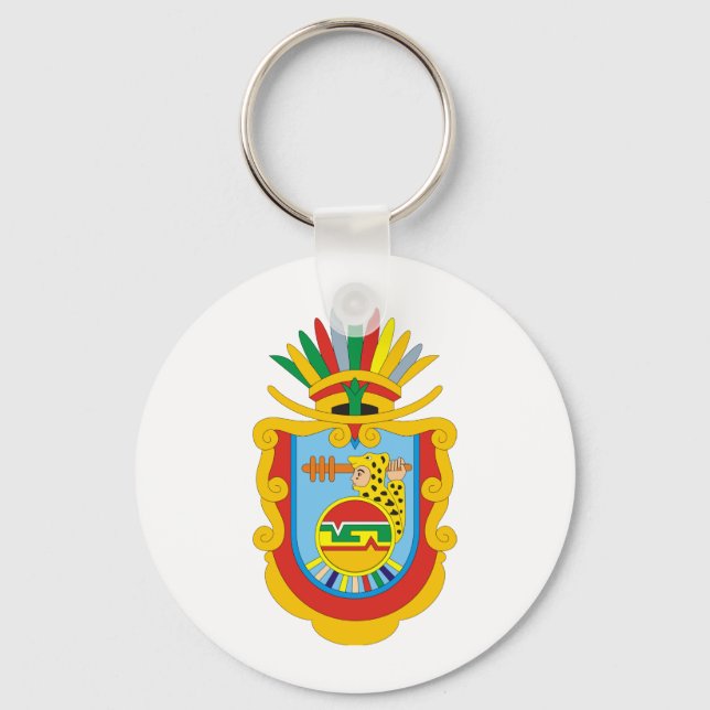 Coat of arms Guerrero Mexico Official Symbol Logo Keychain (Front)