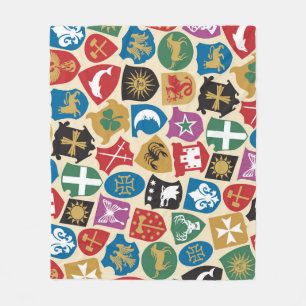 Coat of Arms: Heraldic Background. Fleece Blanket
