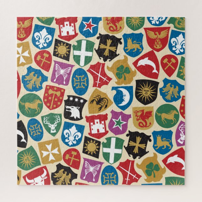 Coat of Arms: Heraldic Background. Jigsaw Puzzle (Vertical)