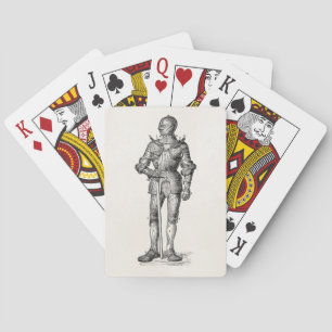 Coat of Arms Knight Shining Armour Sword Medieval Playing Cards