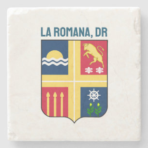 Coat of arms - La Romana, Dominican Republic Stone Coaster