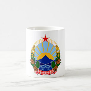 Coat of arms Macedonia Official Heraldry Symbol Coffee Mug