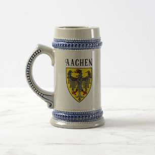 Coat of Arms of Aachen, Germany Beer Stein