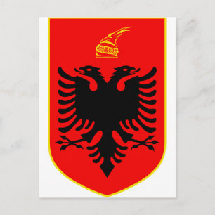Coat of arms of Albania Postcard