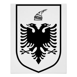 Coat of arms of Albania  Poster