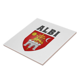 Coat of Arms of Albi, France Tile
