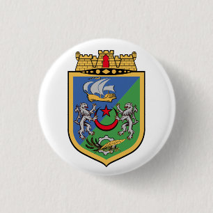Coat of Arms of Algiers 1 Inch Round Button