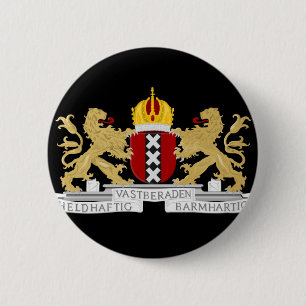 Coat of arms of Amsterdam 2 Inch Round Button