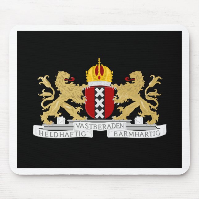 Coat of arms of Amsterdam Mouse Pad (Front)