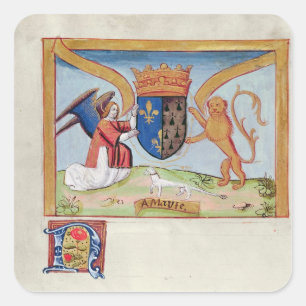 Coat of Arms of Anne of Brittany 1515 Square Sticker