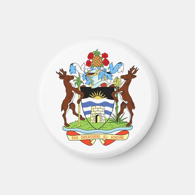 Coat of Arms of Antigua and Barbuda Magnet (Front)