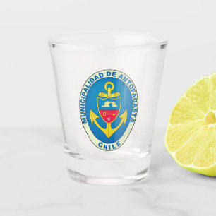 Coat of Arms of Antofagasta, Chile Shot Glass