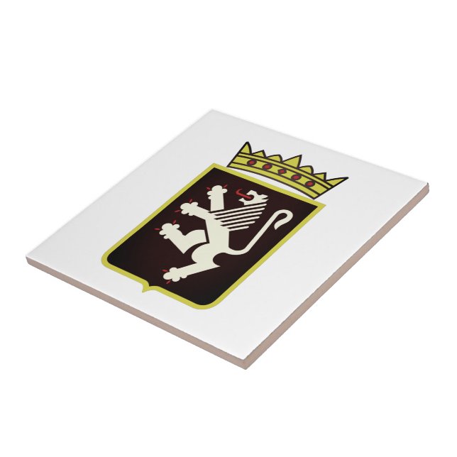 Coat of Arms of Aosta Valley (Italy) Tile (Side)