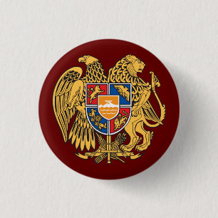 Coat of Arms of Armenia 1 Inch Round Button