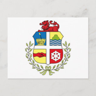 Coat of arms of Aruba Postcard