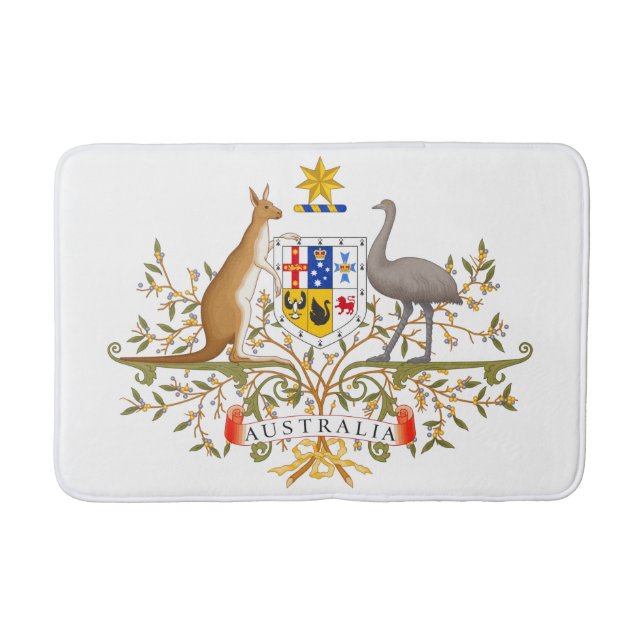 Coat of Arms of Australia Bath Mat (Front)