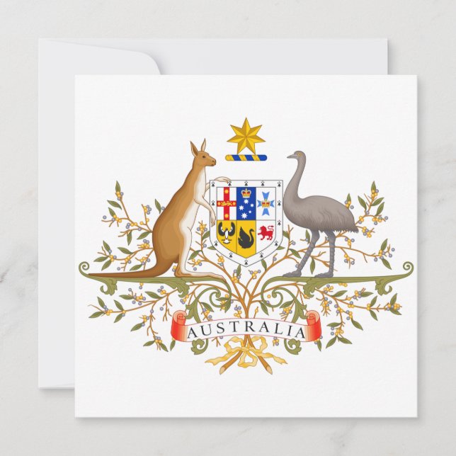 Coat of Arms of Australia Card (Front)