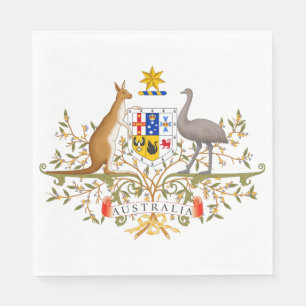 Coat of Arms of Australia Napkin