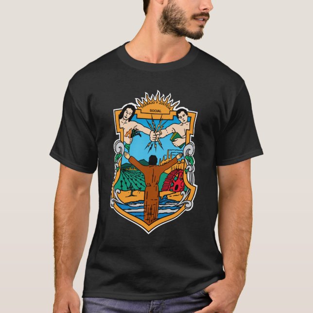 Coat of Arms of Baja California Mexico Official T-Shirt (Front)