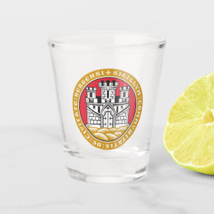 Coat of Arms of Bergen, Norway Shot Glass