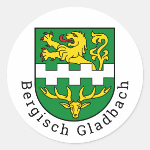 Coat of Arms of Bergisch Gladbach, Germany Classic Round Sticker