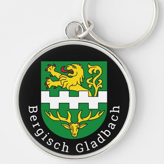 Coat of Arms of Bergisch Gladbach, Germany Keychain (Front)