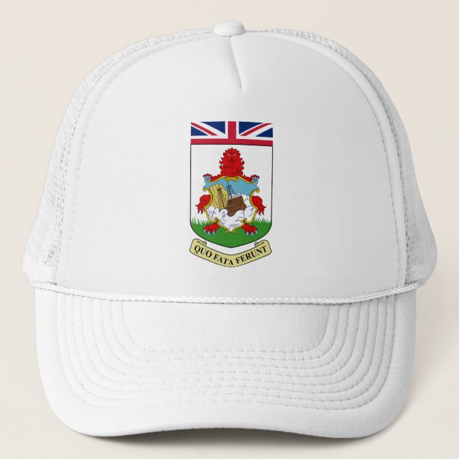 Coat of Arms of Bermuda Trucker Hat (Front)