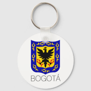 Coat of Arms of Bogotá, Colombia Keychain