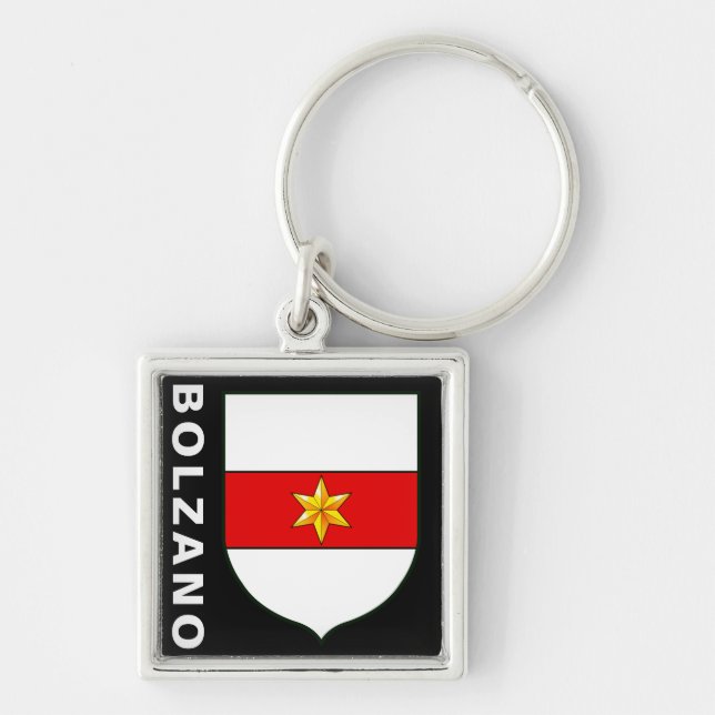Coat of Arms of Bolzano, Italy Keychain (Front)