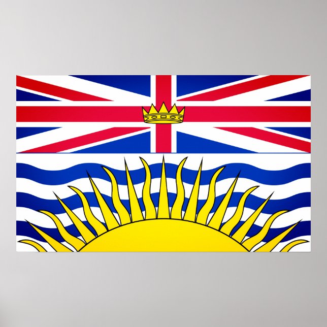 Coat of Arms of British Columbia - CND Poster (Front)