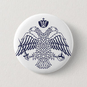 Coat of arms of Byzantine  2 Inch Round Button