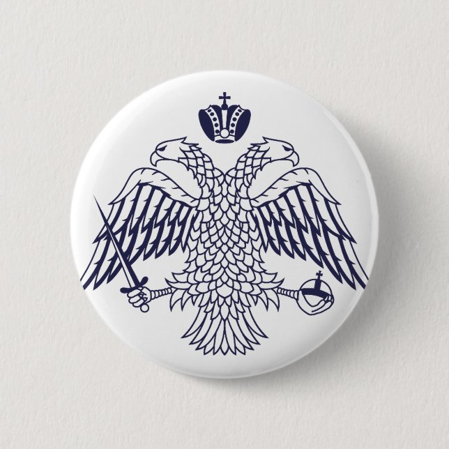 Coat of arms of Byzantine  2 Inch Round Button (Front)