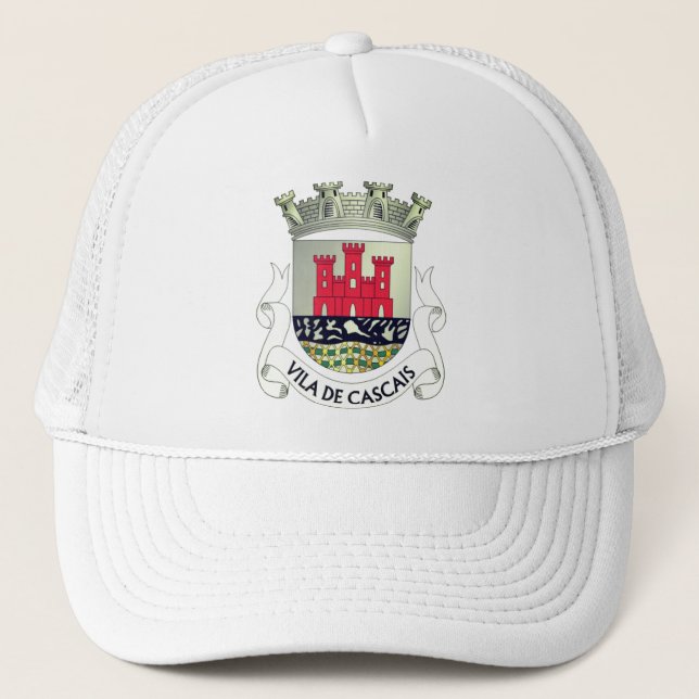 Coat of Arms of Cascais, Portugal Trucker Hat (Front)