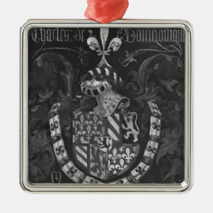 Coat of Arms of Charles de Bourgogne Metal Ornament