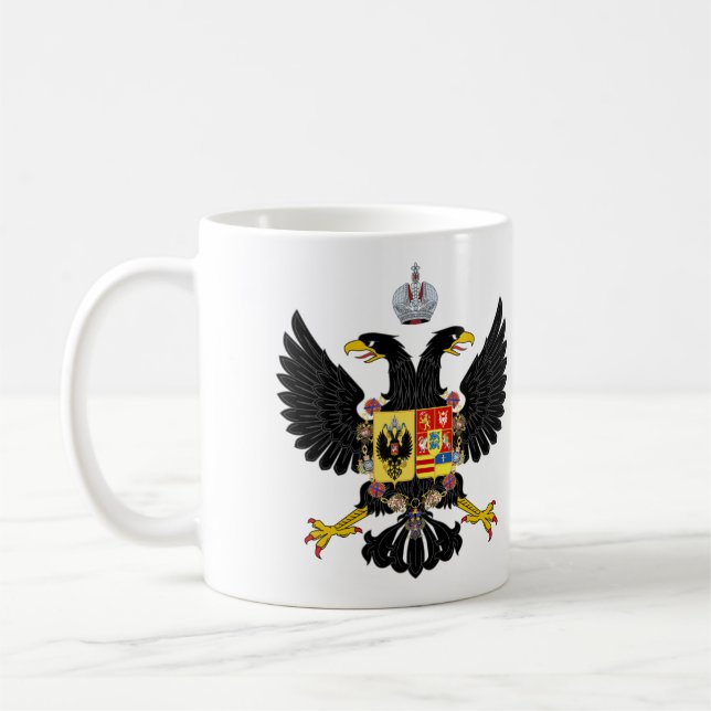 Coat Of Arms Of Charles Peter Ulrich Holstein Gott Coffee Mug (Left)