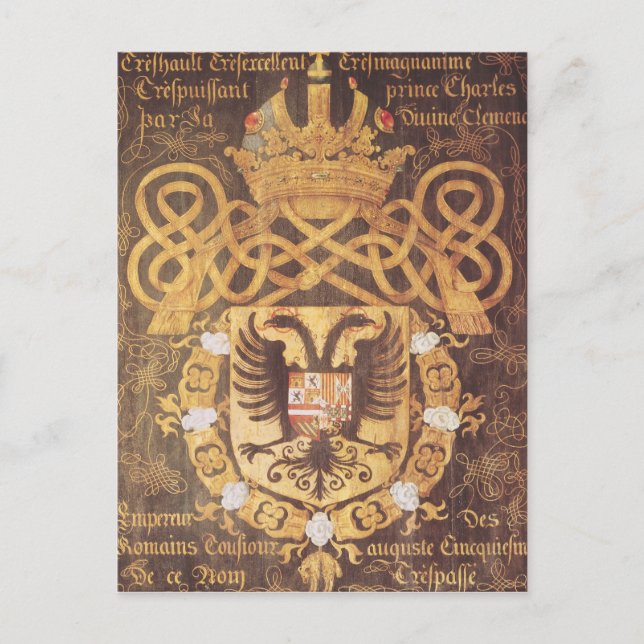 Coat of Arms of Charles V  of the 23rd Chapter Postcard (Front)