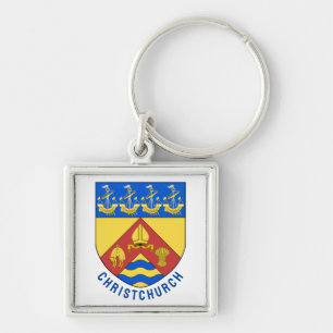 Coat of arms of Christchurch, New Zealand Keychain