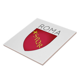 Coat of Arms of city of Rome, Italy Tile