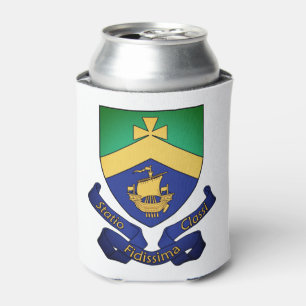 Coat of Arms of Cobh (County Cork), Ireland Can Cooler