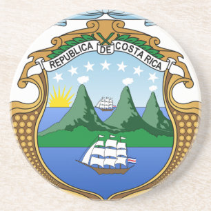 Coat of arms of Costa Rica - Escudo de Costa Rica Coaster