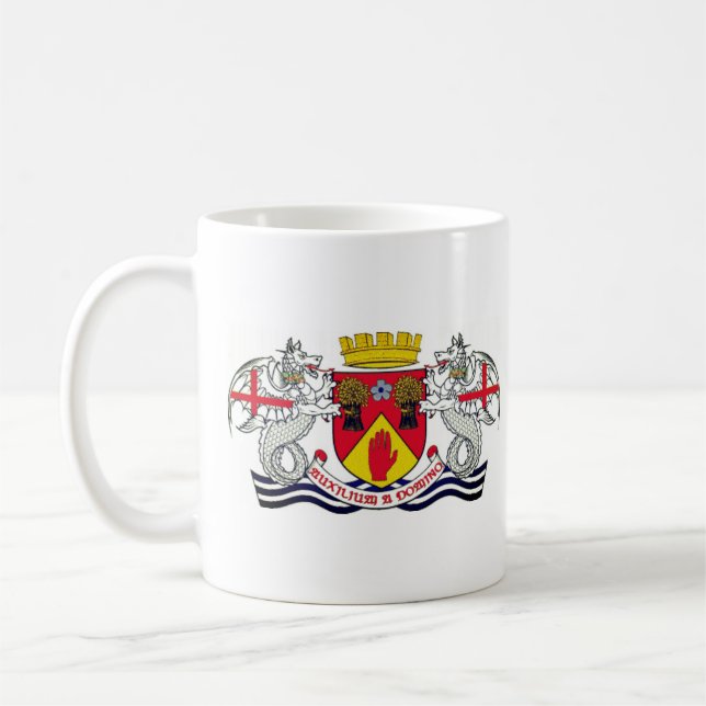 Coat of arms of County Londonderry, N. Ireland Cof Coffee Mug (Left)