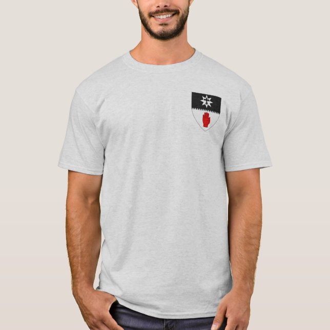 Coat of Arms of County Tyrone, Northern Ireland T-Shirt (Front)