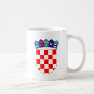 Coat of arms of Croatia, Croatian Emblem, Hrvatska Coffee Mug