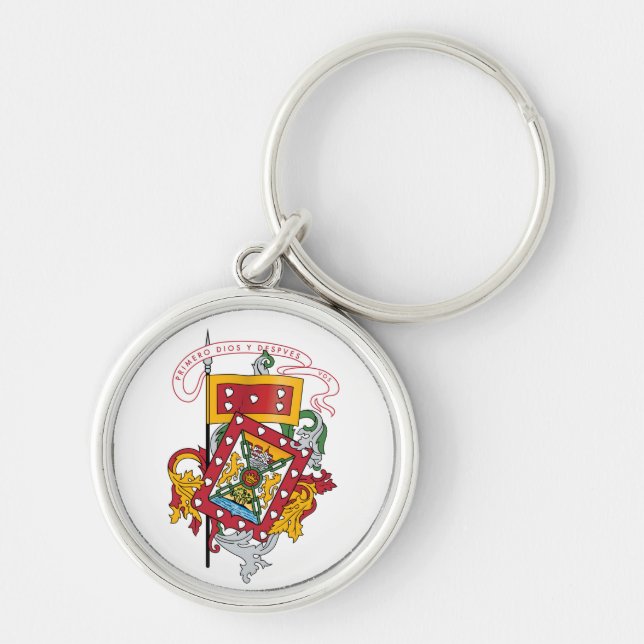 Coat of Arms of Cuenca, Ecuador Keychain (Front)